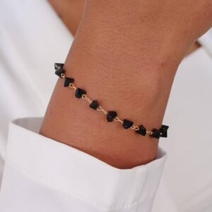 Pulseira Pedras Pretas